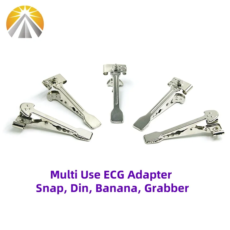Multi-Function Veterinary ECG Clip EKG Clamp Electrodes For Animal Medical Cables with Din3.0 Banana 4.0 or Snap 4.0 Grabber Use