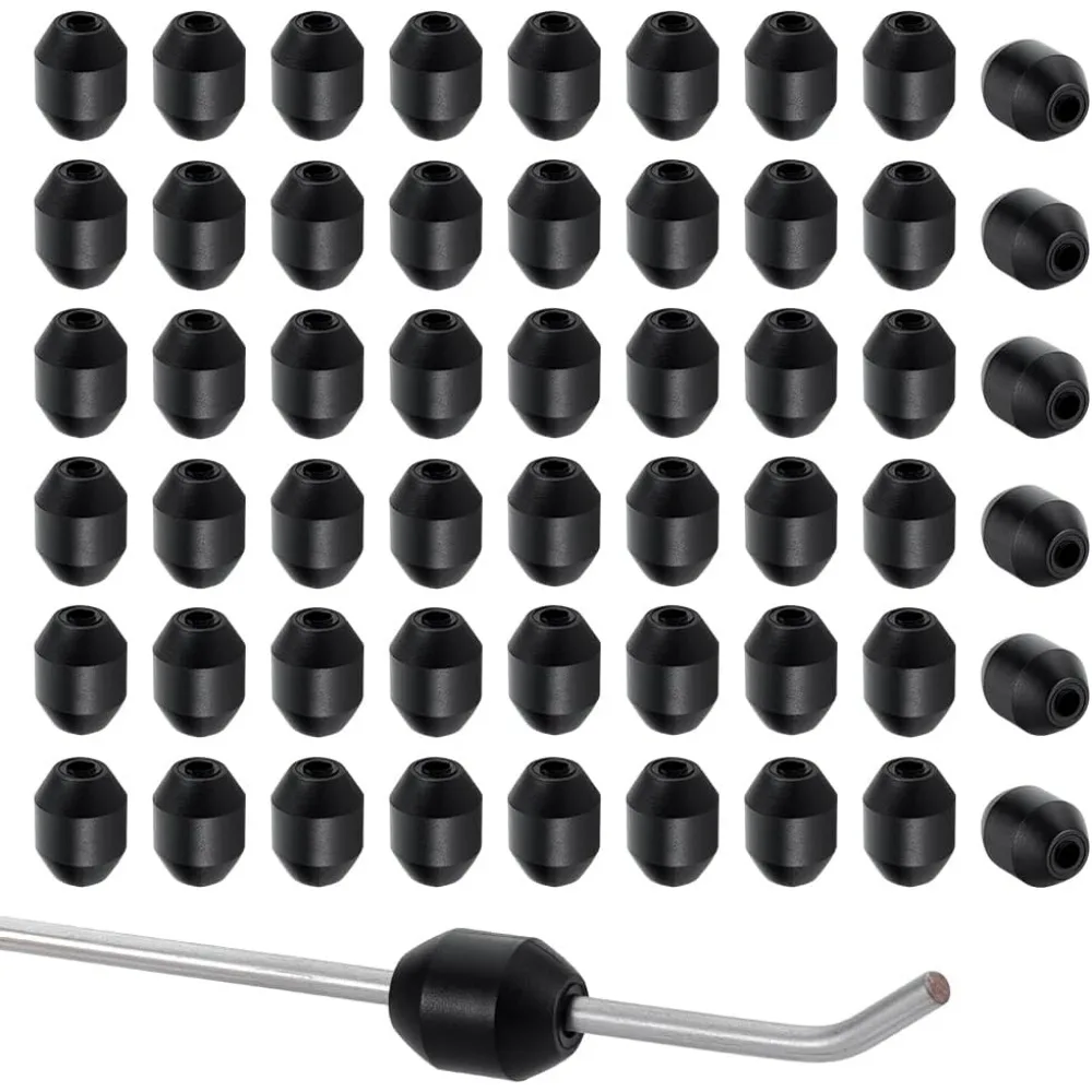 100 قطعة الوتد هوك السدادات رف شاشة سدادة 4 مللي متر ثقب التحكم في المخزون مقاطع المنتج السدادات عرض السنانير #1