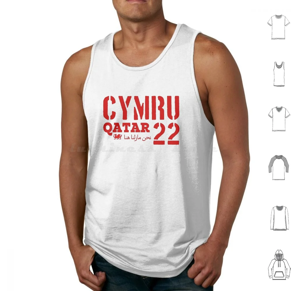 Cymru , , Wales , Yma O Hyd , Red Wall Tank Tops Print Cotton Cymru Yma O Hyd Cymru Wales Wales 2022 Wales Yma O Hyd Red