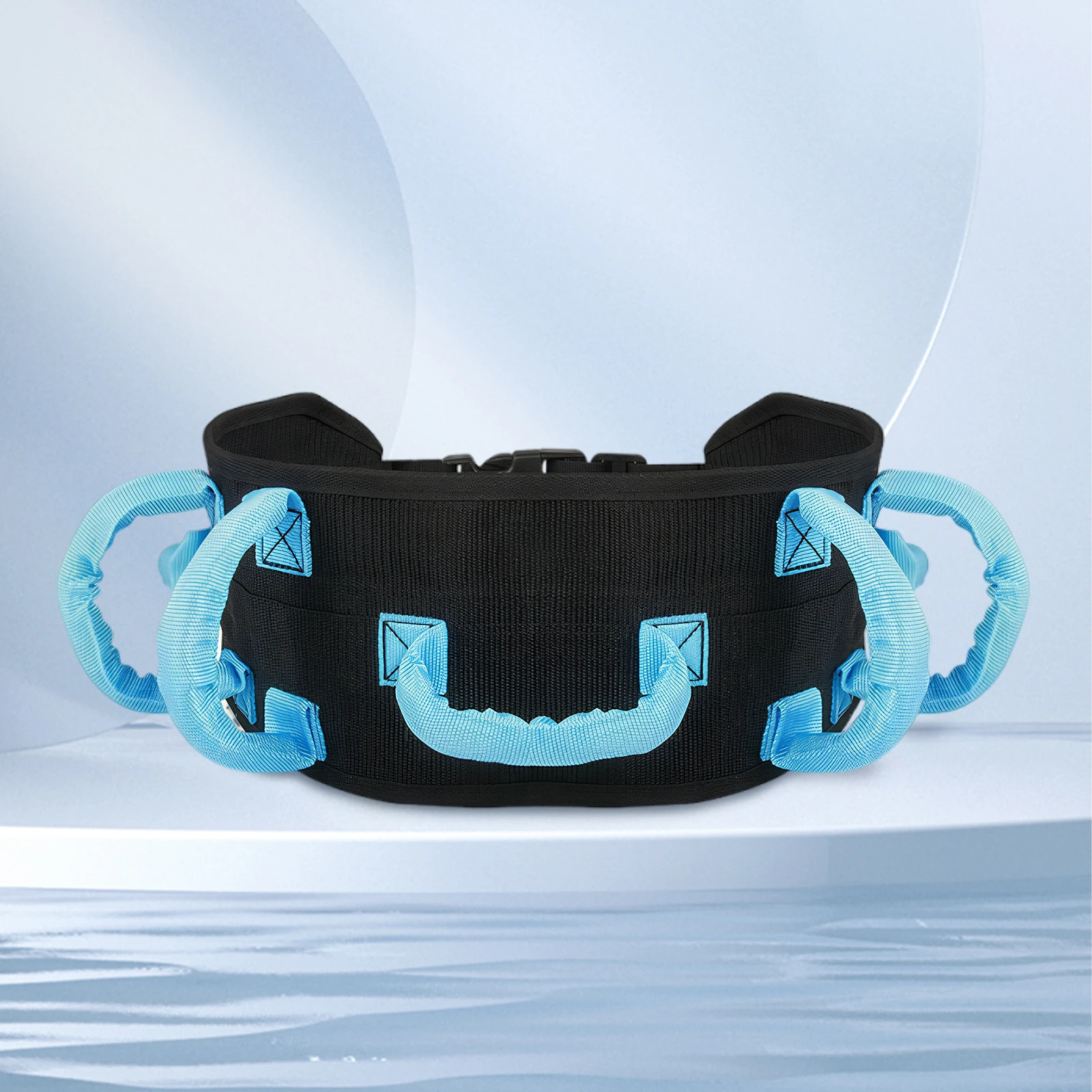 

Walking Gait Belt with Handles Metal Buckle Safety Gait Belt Adjustable Recovery Training Belt for Nursing Safety Patient Assist