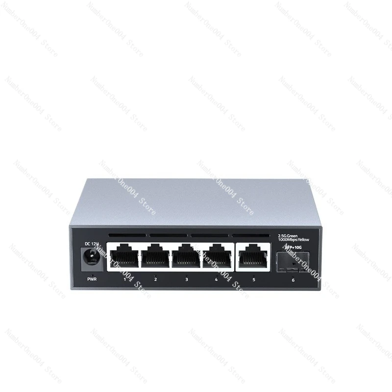 

Suitable for 2.5g Switch SKS3200-5E1X Light Management 5 2.5G Electrical Ports 1 10G Optical Port 2500M Aluminum Alloy