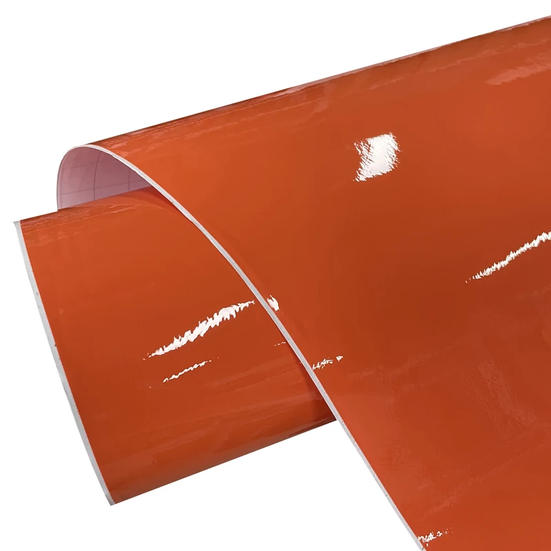 

Глянцевая оранжевая виниловая пленка премиум-класса с воздушным пузырьком, самоклеящаяся наклейка «сделай сам», автомобильная пленка для упаковки автомобиля