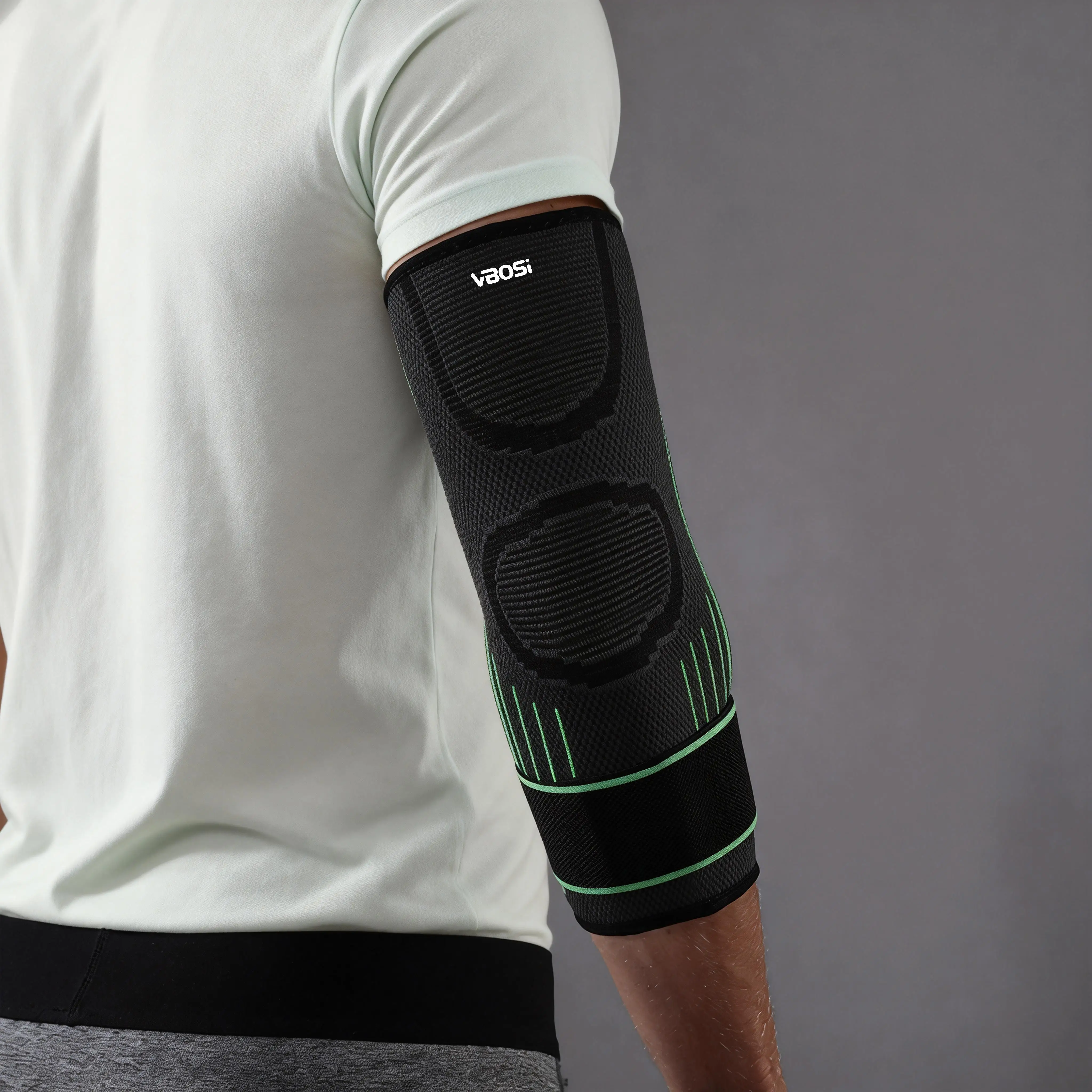1 Piece Breathable Elastic Elbow Support Arm Sleeve for Basketball Badminton view 4