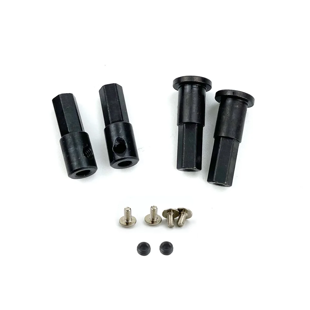 Voor WPL D12 1/10 RC Auto Upgrade Onderdelen Metalen 5mm Voorwiel Hub Hex Adapter Combiner & Achteras as Adapter EEN