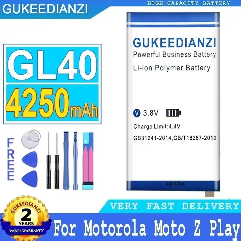 4250mAh Battery For Motorola Moto Z Play Battery For Moto Z Play Droid XT1635 XT1635-01 XT1635-02 XT1635-03 SN Mobile Phone