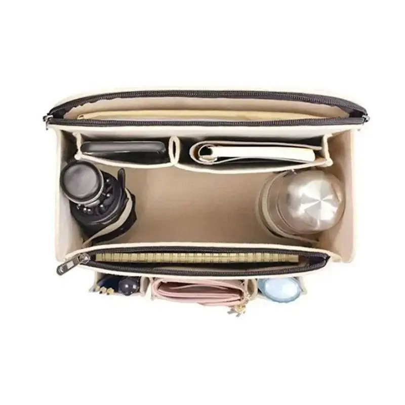

Backpack Insert Storage Organizer Handbag Organizer Backpack Bag Liner Cloth Women's Cosmetic Toiletry Bag Felt Bags Insert Bag