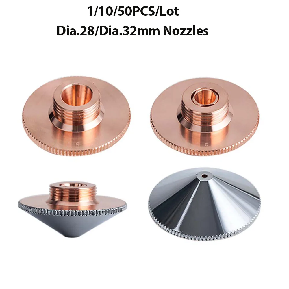 

Raytools Cutting Head Laser Nozzle Dia.32mm Single Double Chrome-plated Layers Dia.28mm for Precitec WSX Fiber Cutting Head