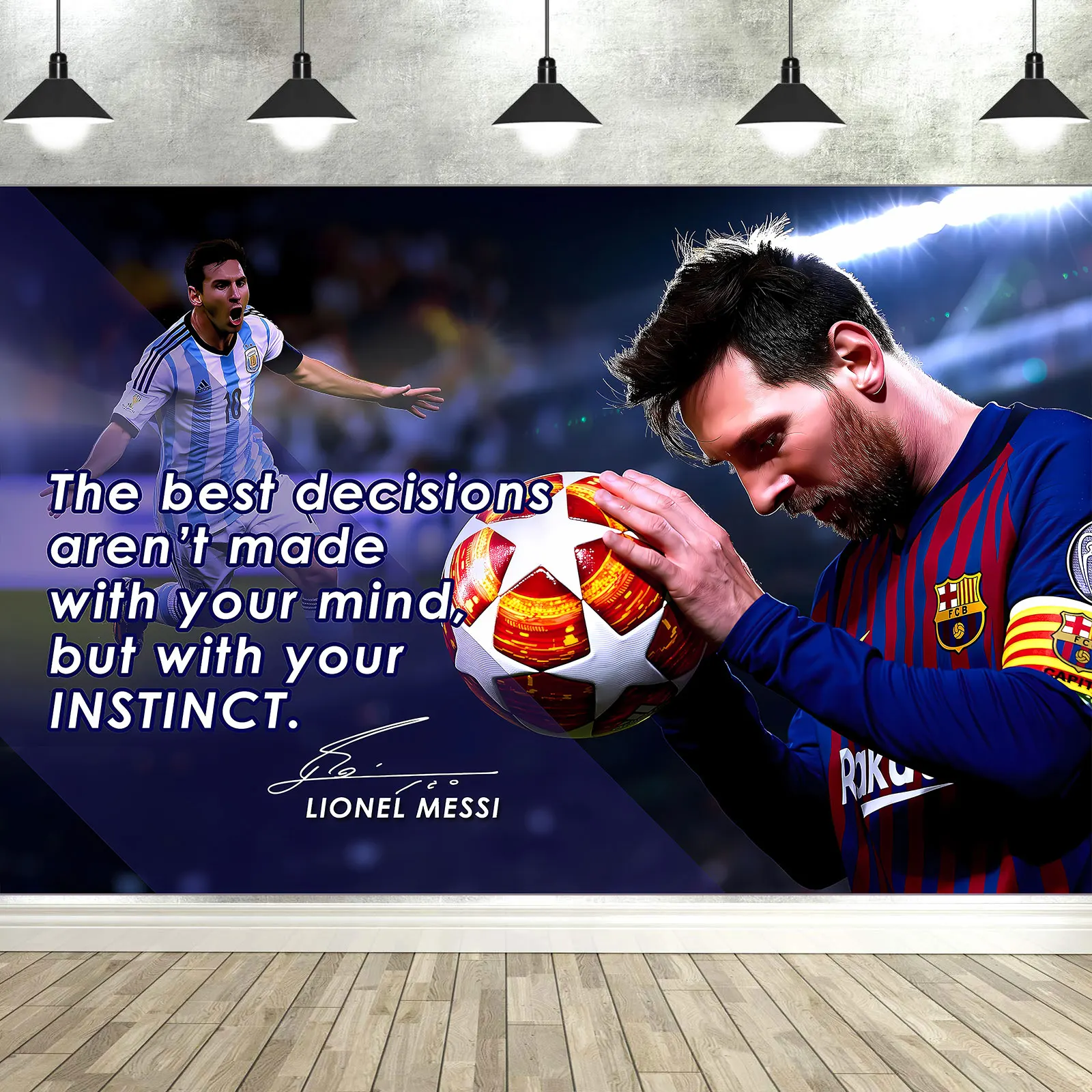 Soccer Star Birthday Party Backdrop Background Banner Photo Props Football Wall Decorations Supplies