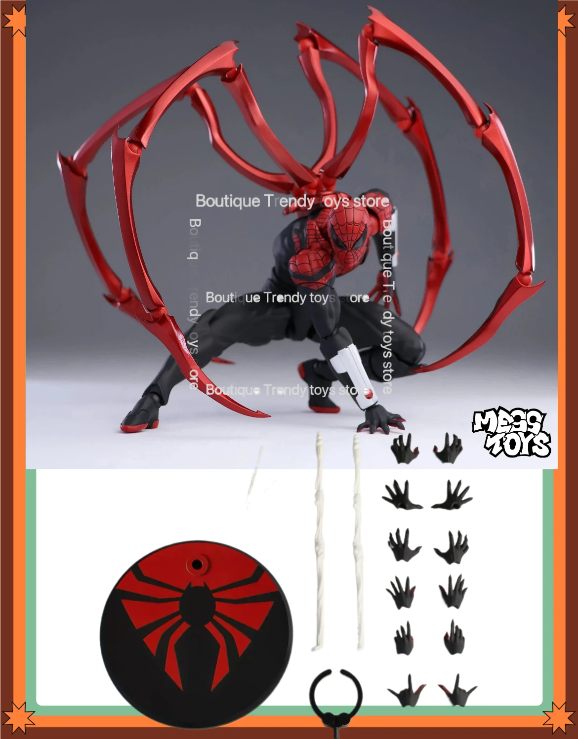 

В наличии: Фигурка MessToys Superior Spiderman, коллекционная фигурка-статуэтка CT Toys, подарки для детей