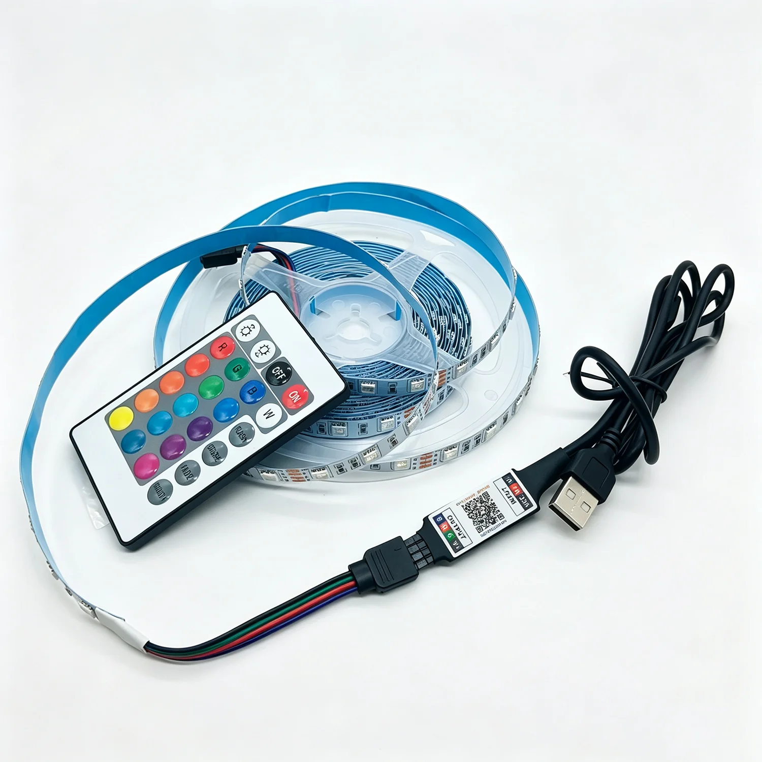 USB Led Strip Lights 5V 60Leds/m RGB 5050 LED Strip Flexible Ribbon Diode Tape TV Backlight Lamp Room Decor 0.5M 1M 2M 3M 4M 5M