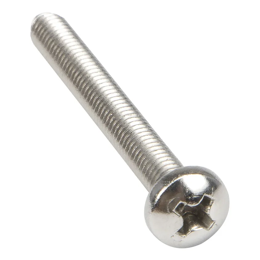 10pcs / lot M4*35 304 stainless steel cross recessed pan head screw M4x35 round head for heat sink and 8025 axial flow fan