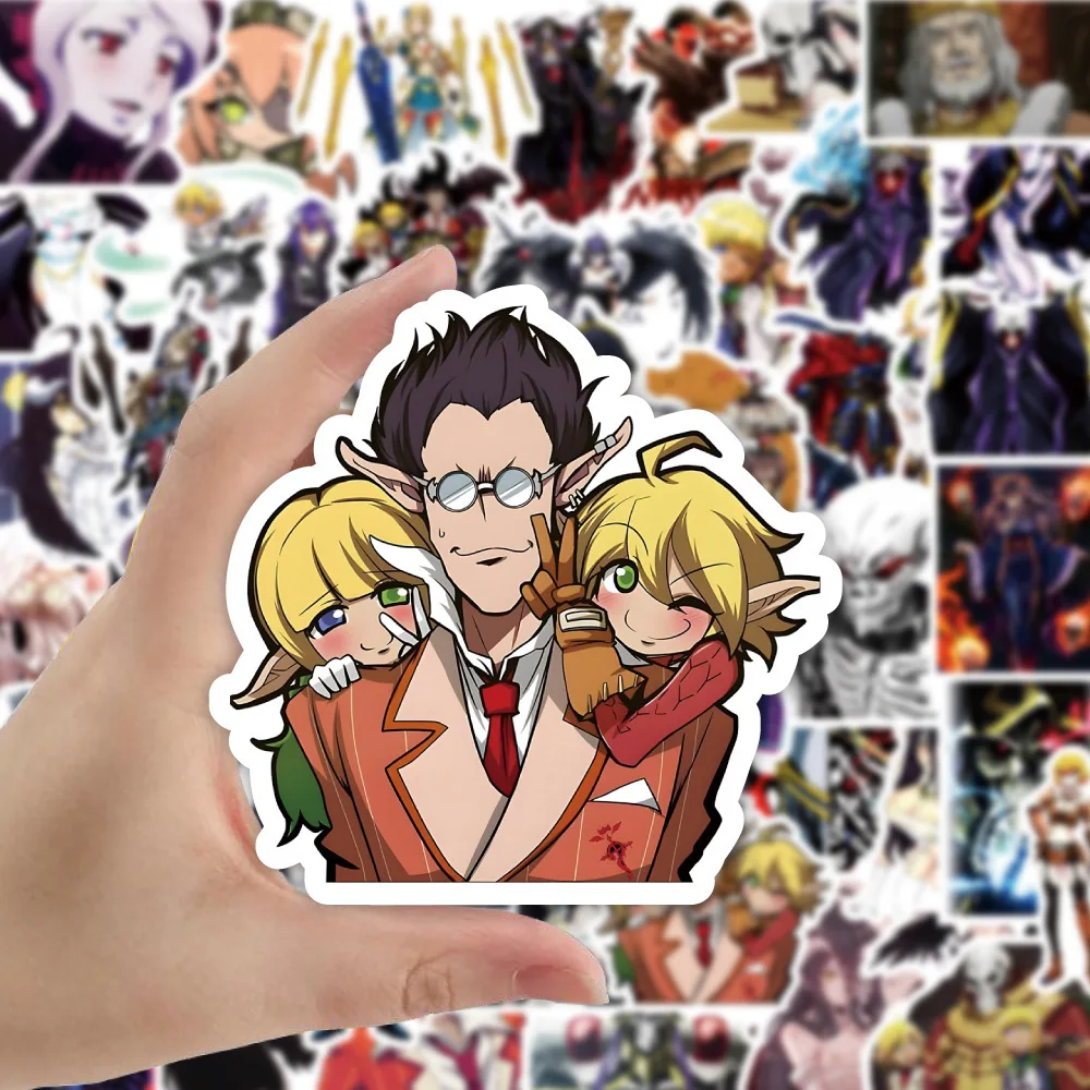 10/30/50 قطعة جديد أفرلورد أنيمي الكتابة على الجدران ملصقات الزخرفية DIY بها بنفسك الغيتار الهاتف المحمول كوب ماء سكيت ملصقات مقاومة للماء #4