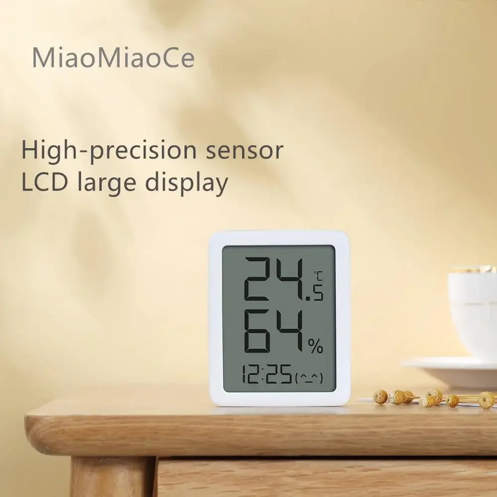 Miaomiaoce MMC E-ink Screen LCD Large Digital display Thermometer Hygrometer Temperature Humidity Sensor from Youpin