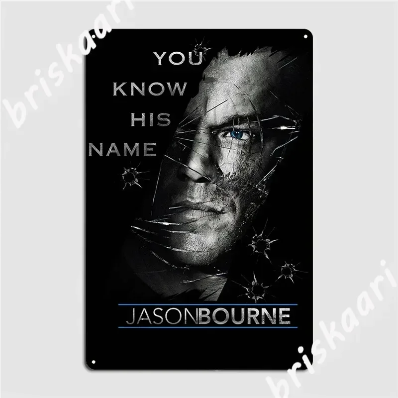 Jason Bourne Metal Sign Wall Mural Classic Living Room Wall Custom Customize Tin Sign Poster