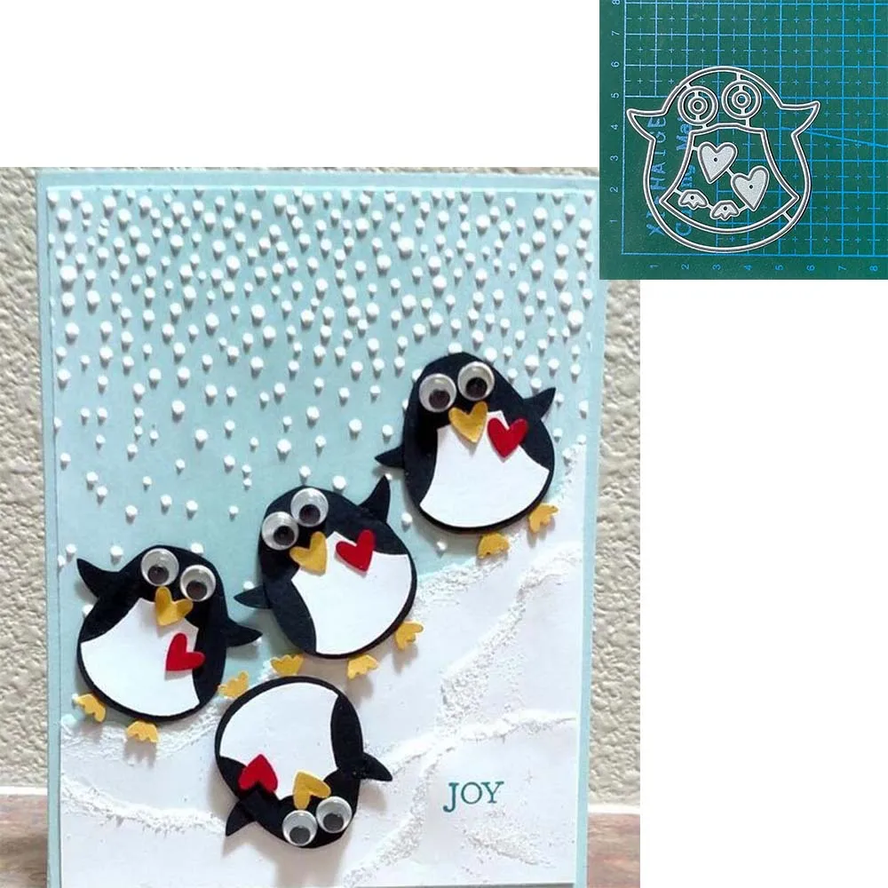 Animal Wolf Penguin squirrel metal cutting dies Scrapbooking paper craft knife mould blade punch template Embossing stencils