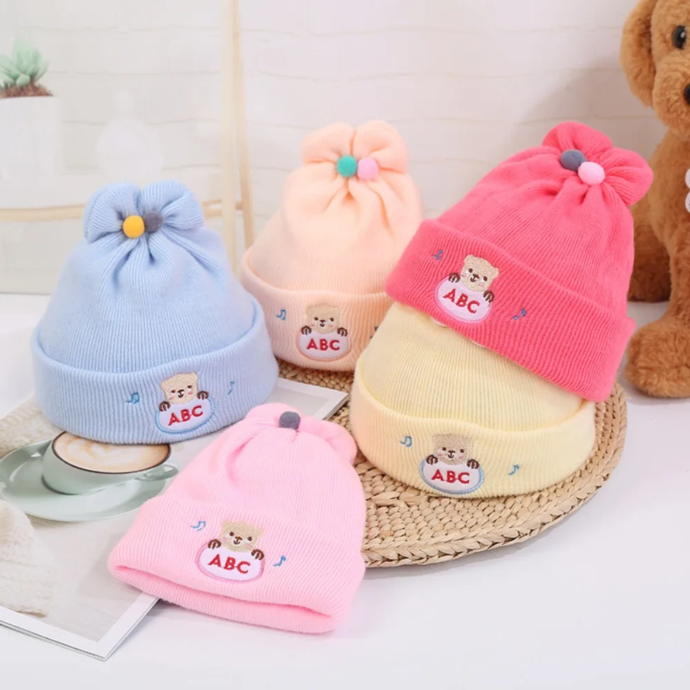 Cartoon Breathable Hat Super Soft Thickened Newborn Hat 0-6 