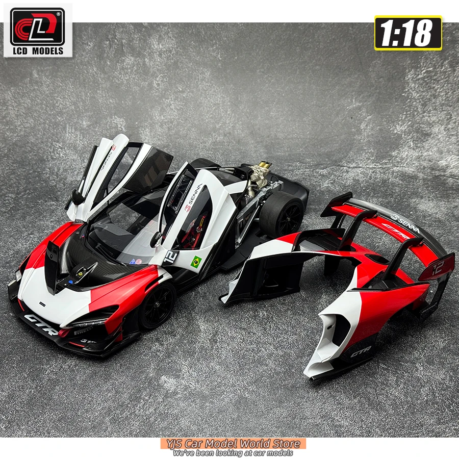 LCDダイキャストカーモデル 1:18 マクラーレン セナ GTR カーモデル