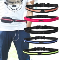 Running Waist Pack Double Pocket Waterproof Phone Belt Nylon Casual Small Fanny Bag Traveling Cycling Hiking Sport Gym Shopping