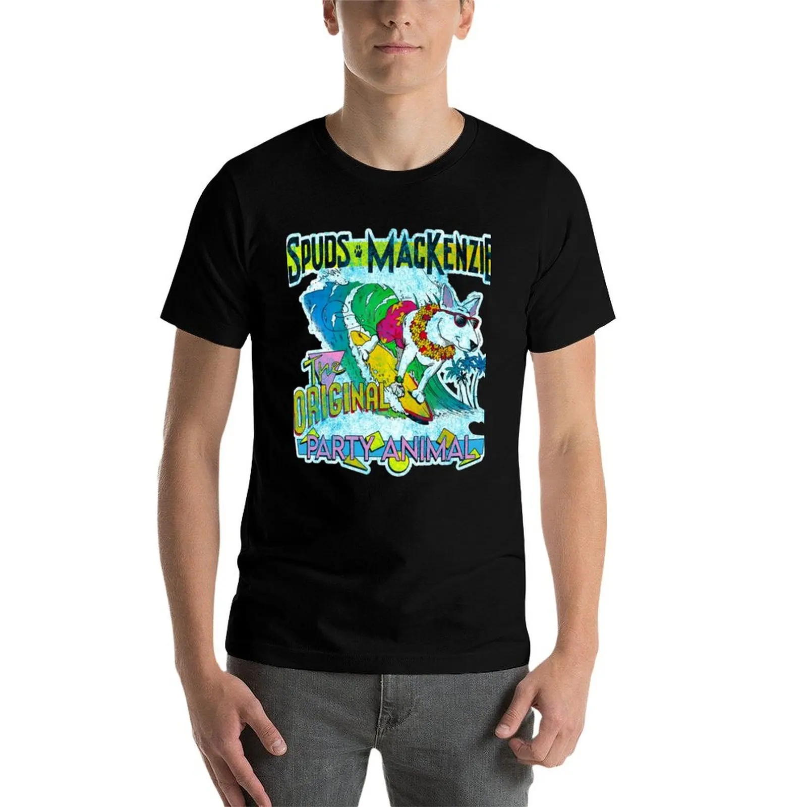 Spuds-Mackenzie-Original-Party-Animal-1987 T-Shirt man t shirts graphic man t shirt designer T-Shirt