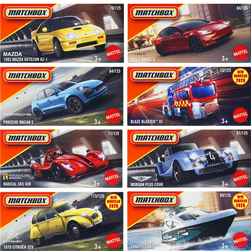 

Спичечный ящик Tesla Alloy Car 2025E Инженерная машина Коллекционная модель 70-летия Цветная коробка Новая игровая игрушка-автомобиль