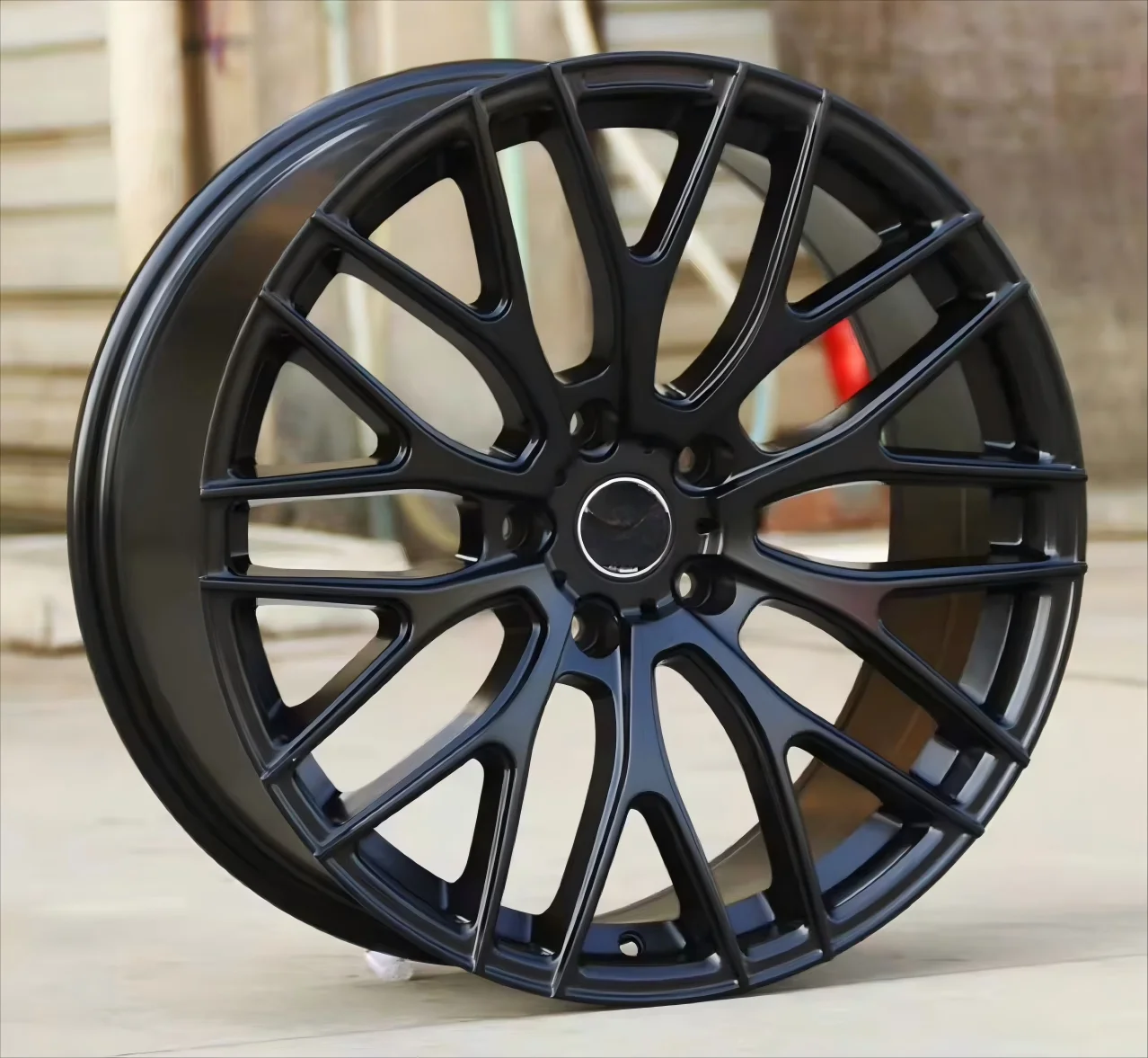 

New OEM 19 Inch Aluminum Alloy Forged Wheel Hub with 5x120 PCD Black Mesh Design for Retrofit Upgrade Alloy Passenger Car Wheels