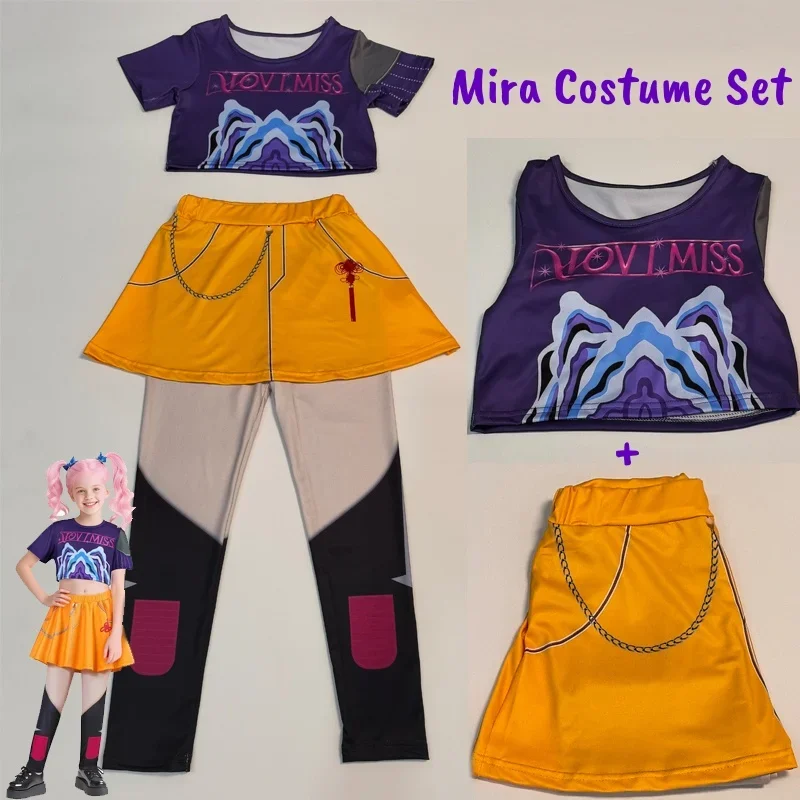 2026 K P  Demon Hunters Rumi Mira Zoey Role Playing Costumes For Childrens Performances Halloween Costumes