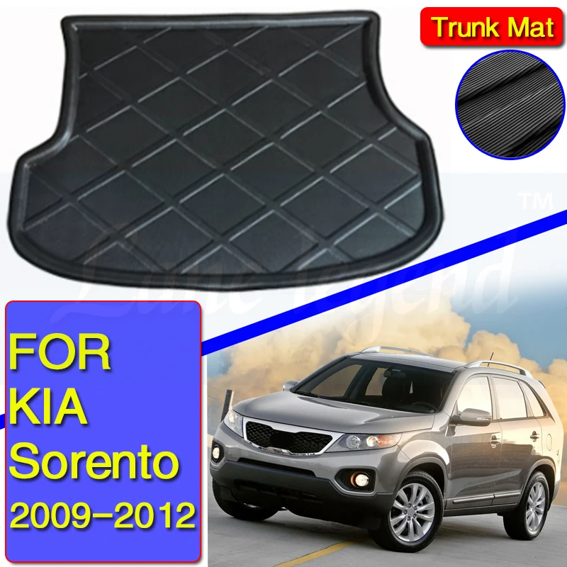 For Kia Sorento 2009 2010 2011 2012 Car Trunk Mat Floor Cargo Carpet Tray Boot Liner Tail Mud Protection Pad Non-slip Carpet