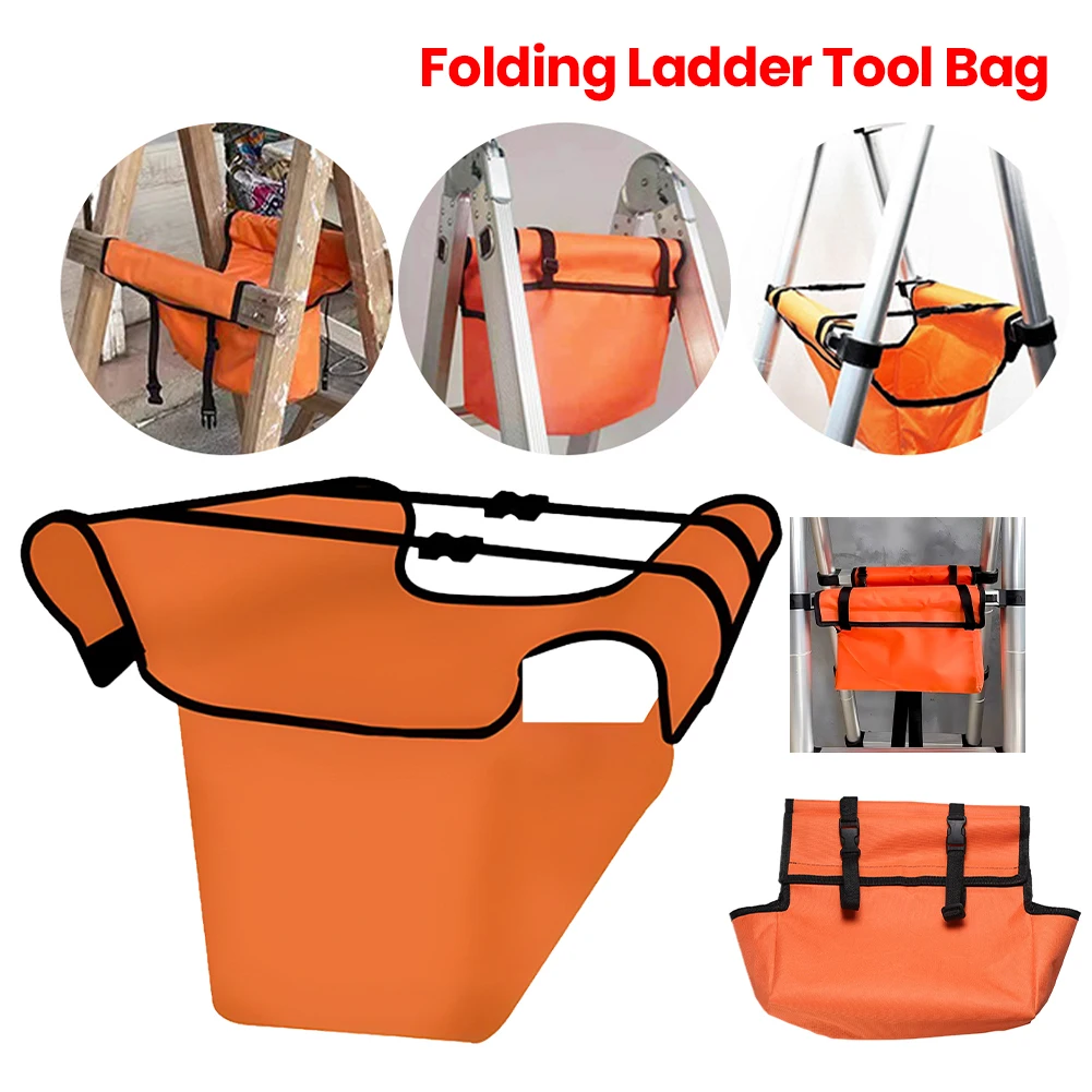 Oxford Cloth Telescoping Ladder Tool Storage Bag Waterproof Ladder Storage Tool Hanging Bag Portable Ladder Tool Bag Ladder Kit