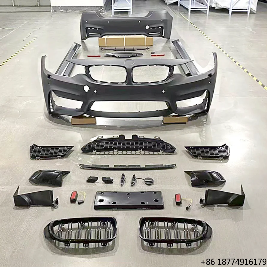 

New Type M4 looks Style BodyKit for 4series F32 F33 F36 425i 428i 430i Front Bumper and Rear Bumper Side Skirts Wing Spoiler