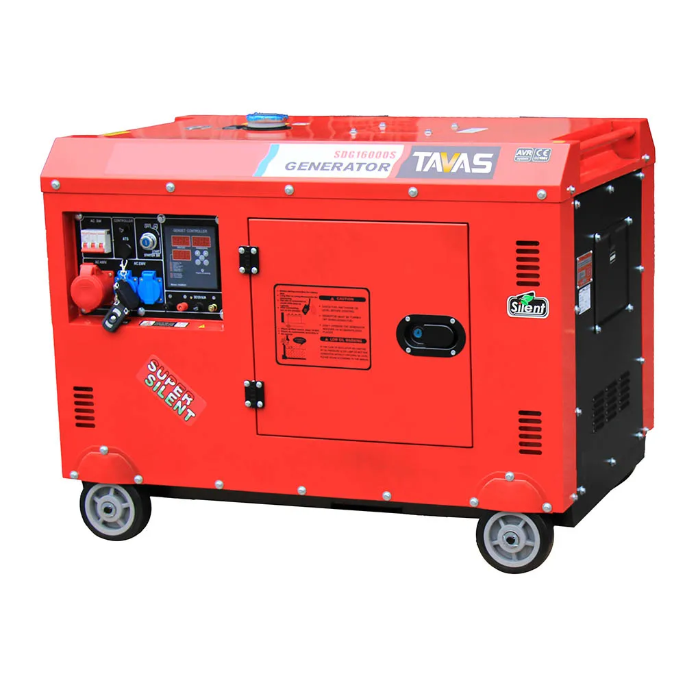 Hot Sale 8KW Electric Generator Air-Cooled Portable Silent Diesel with Two Cylinder 1100F Rated Voltage 230V DC Output With ATS