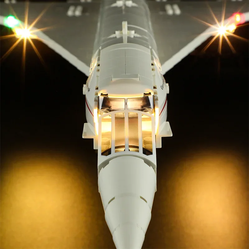 LED Light Kit Suitable for 10318 Concorde Airbus Building Blocks (NO Blocks Only LED Light) DIY Bricks Toys for Children To Gift
