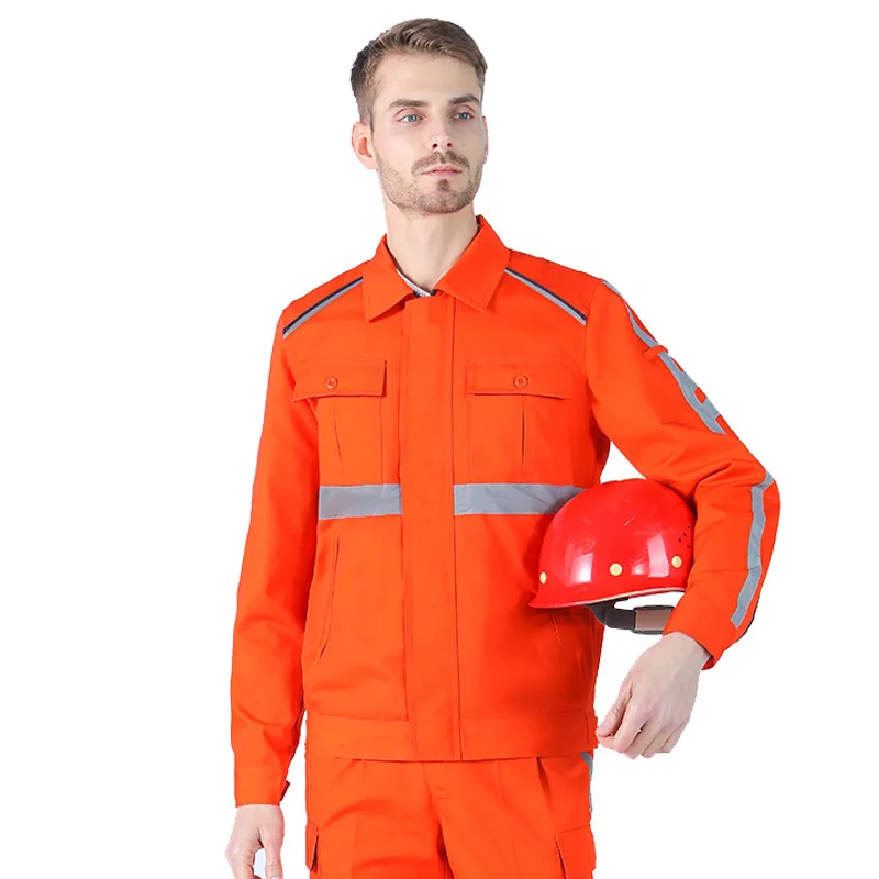 Hi Vis safety work clothes sanitation work suit male municipal cleaner Coverall Mechanic repairman garden workshop labor Uniform