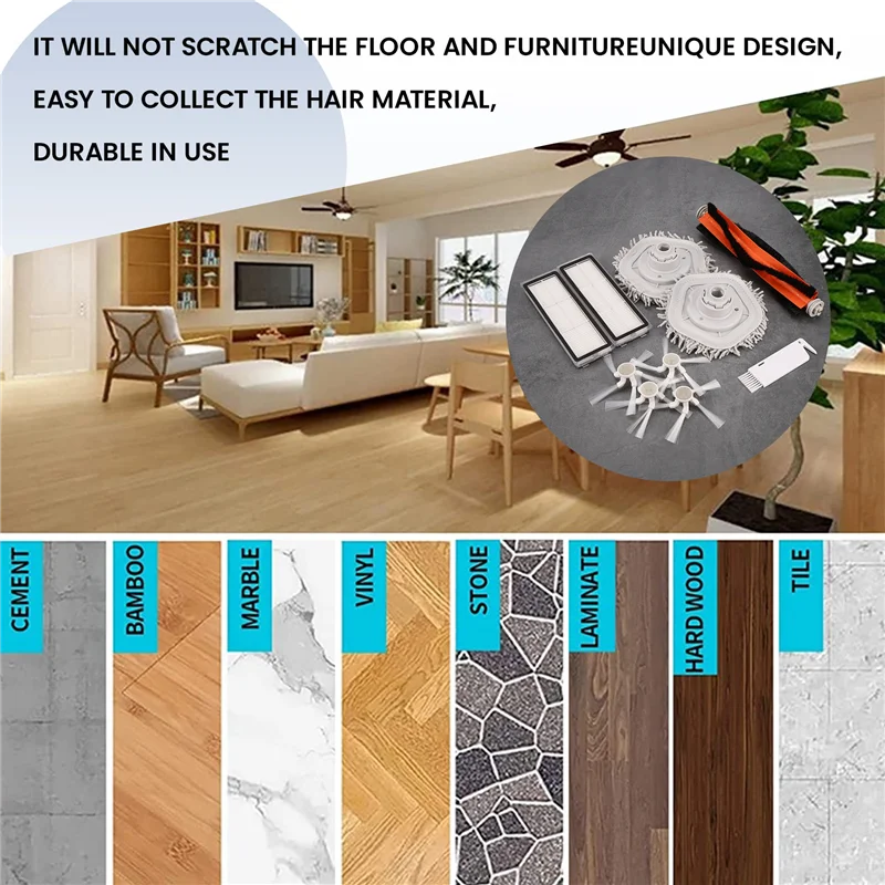 

-A90P для Dreame Bot W10 W10pro, аксессуары для пылесоса, основная боковая щетка, HEPA-фильтр, запасные части для швабры