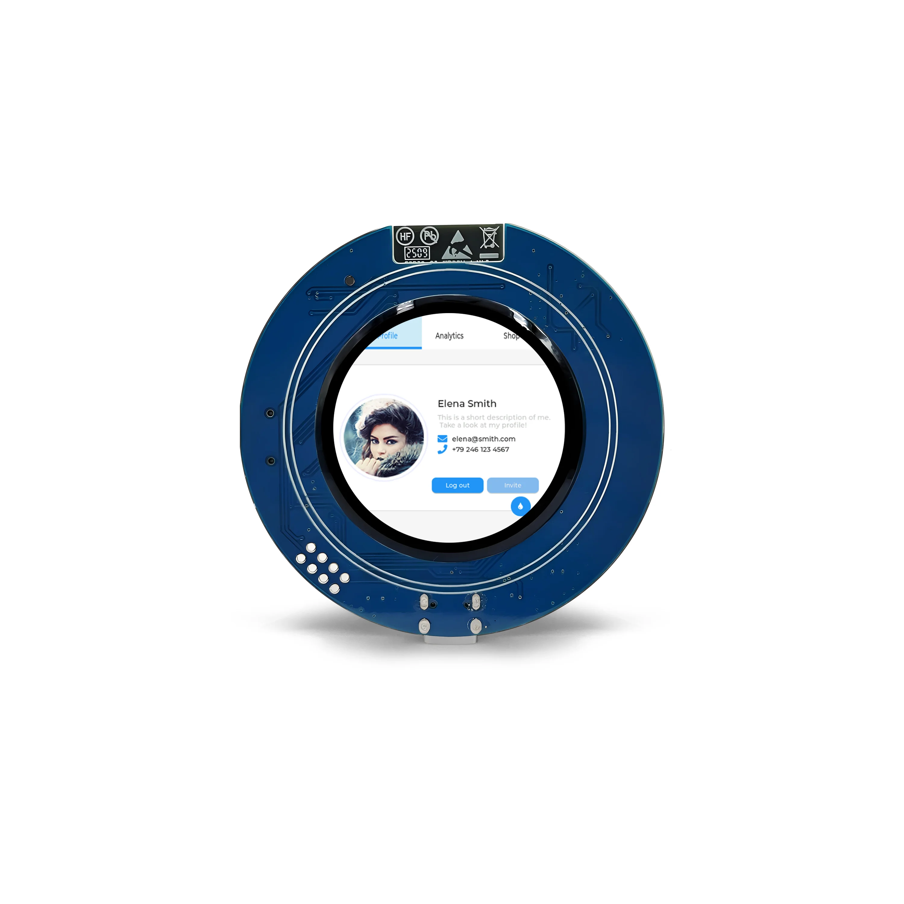 ESP32-S3 1.5 inch IPS AMOLED Round Display Development Board 466x466 Support WiFi Bluesh for LVGL GUI/HMI/Arduino