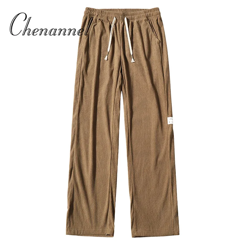 Pantalons décontractés pour hommes, pantalons sportifs polyvalents à jambes droites et amples, printemps-automne