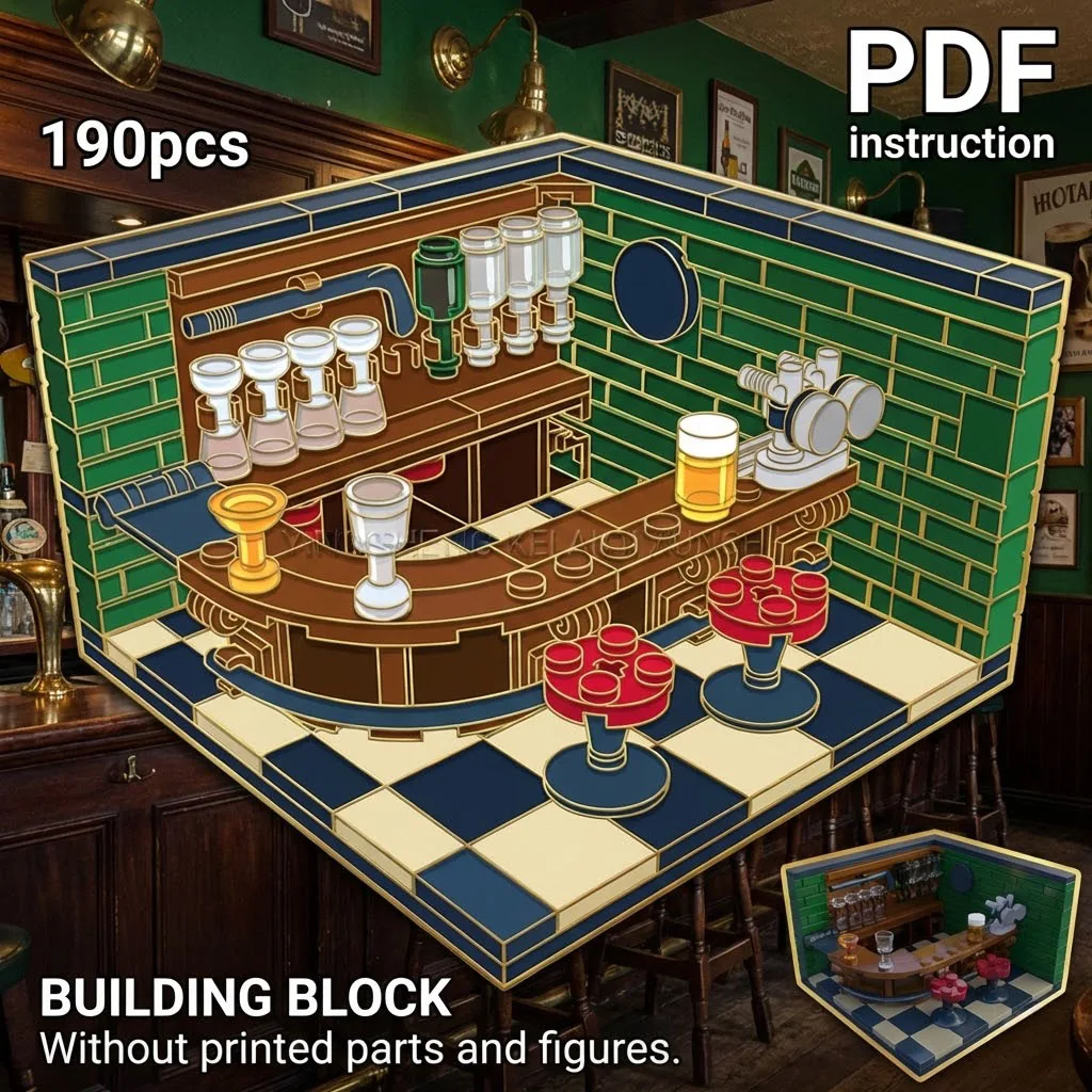 

Конструктор «Мини-бар-кафе»: Набор для сборки, декор для рабочего стола, подарок на день рождения