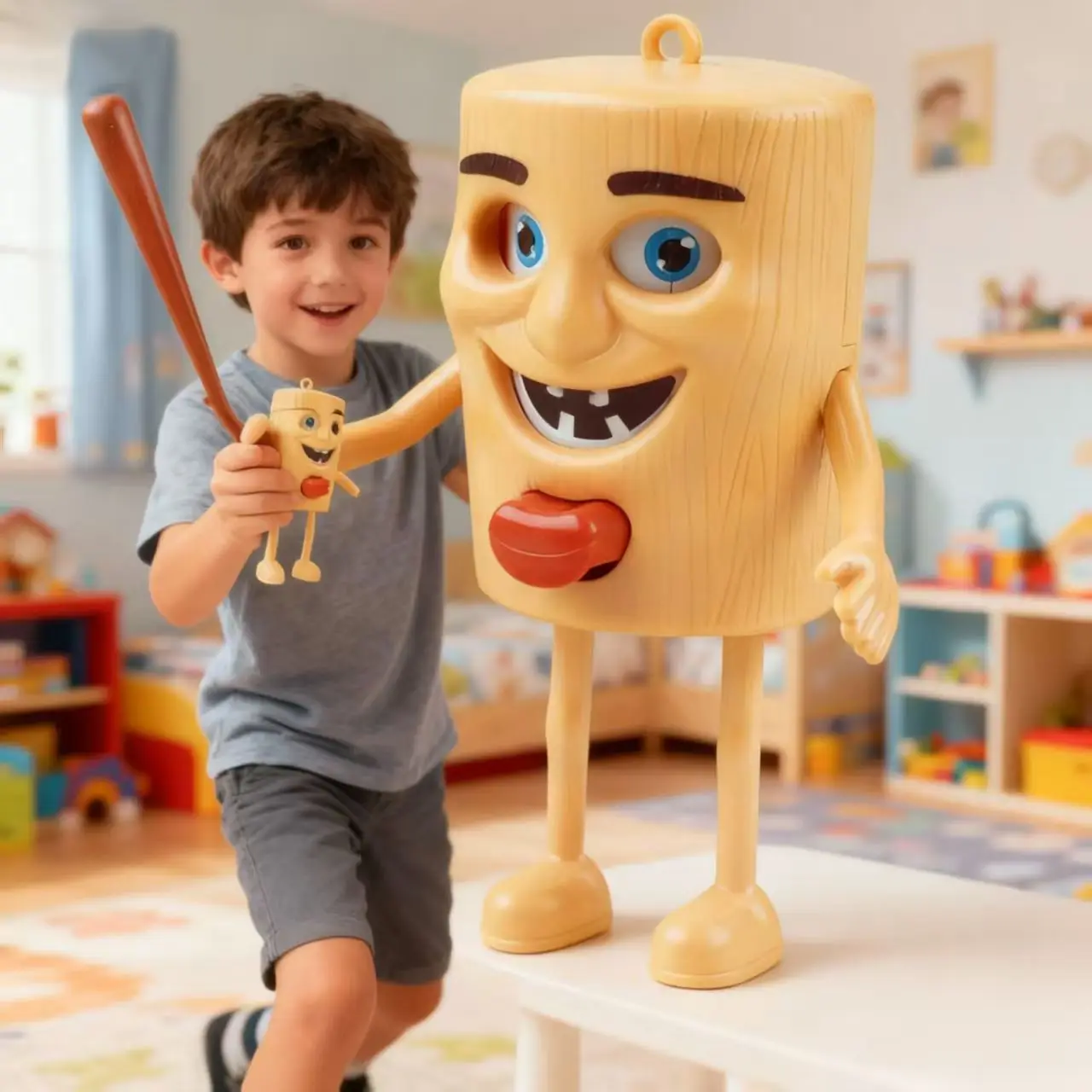 Brassard italien drôle Tung Tung Tung Sahur, jouets à changement de visage, figurine créative, jouet de décompression, cadeau de noël pour enfants