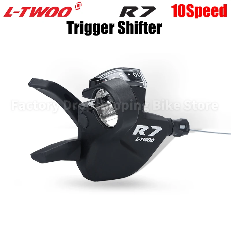 LTWOO R7 2x10 Speed Flat Bar Road Bike Trigger Shifters Window Indicator Shift Levers Bicycle Accessory