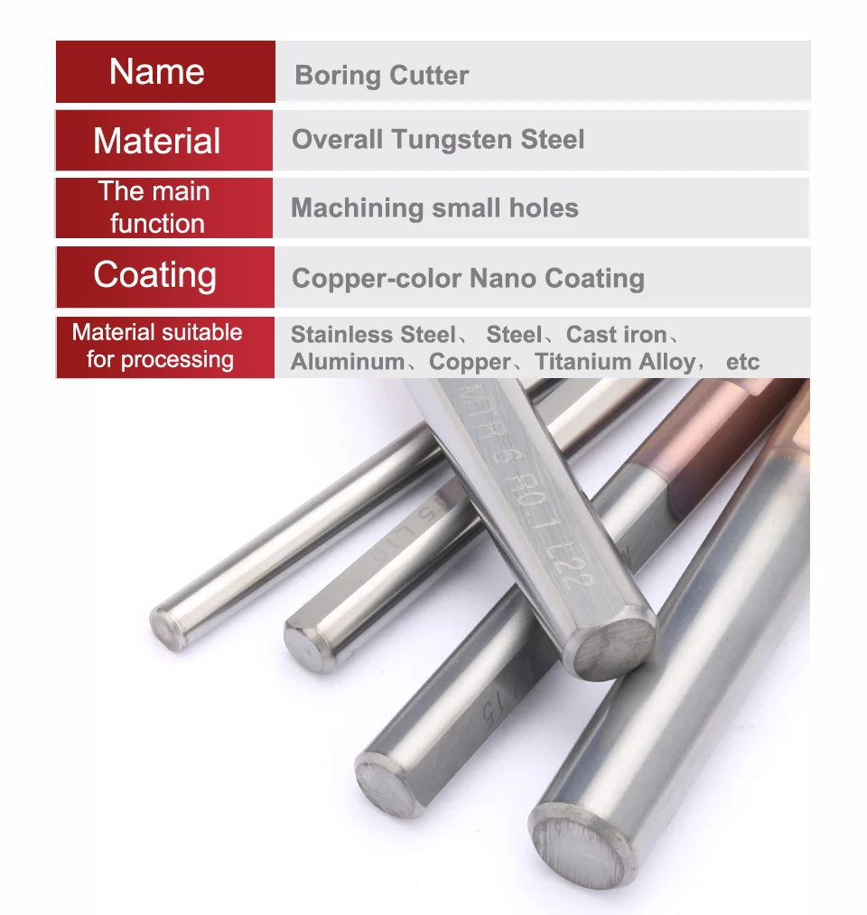 MGR Drehmaschine Bohrschneider Innendrehwerkzeug Kopieren Kleines Loch 3 mm 4 mm 5 mm 6 mm 8 mm – Detail 8