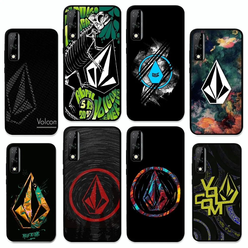 V-VolcomS-S Logo Phone Case For Huawei Y9 6 7 5 Prime Enjoy 7s 7 8 Plus 7a 9e 9plus 8E Lite Psmart Shell