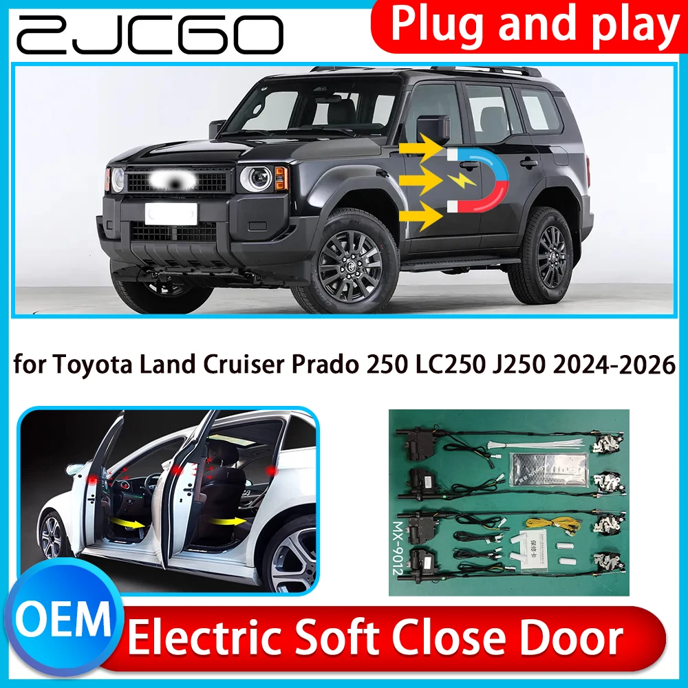for Toyota Land Cruiser Prado 250 LC250 J250 Auto Pull Car Soft Close Kit Door Power Latch Electric Door Catch Soft Closing