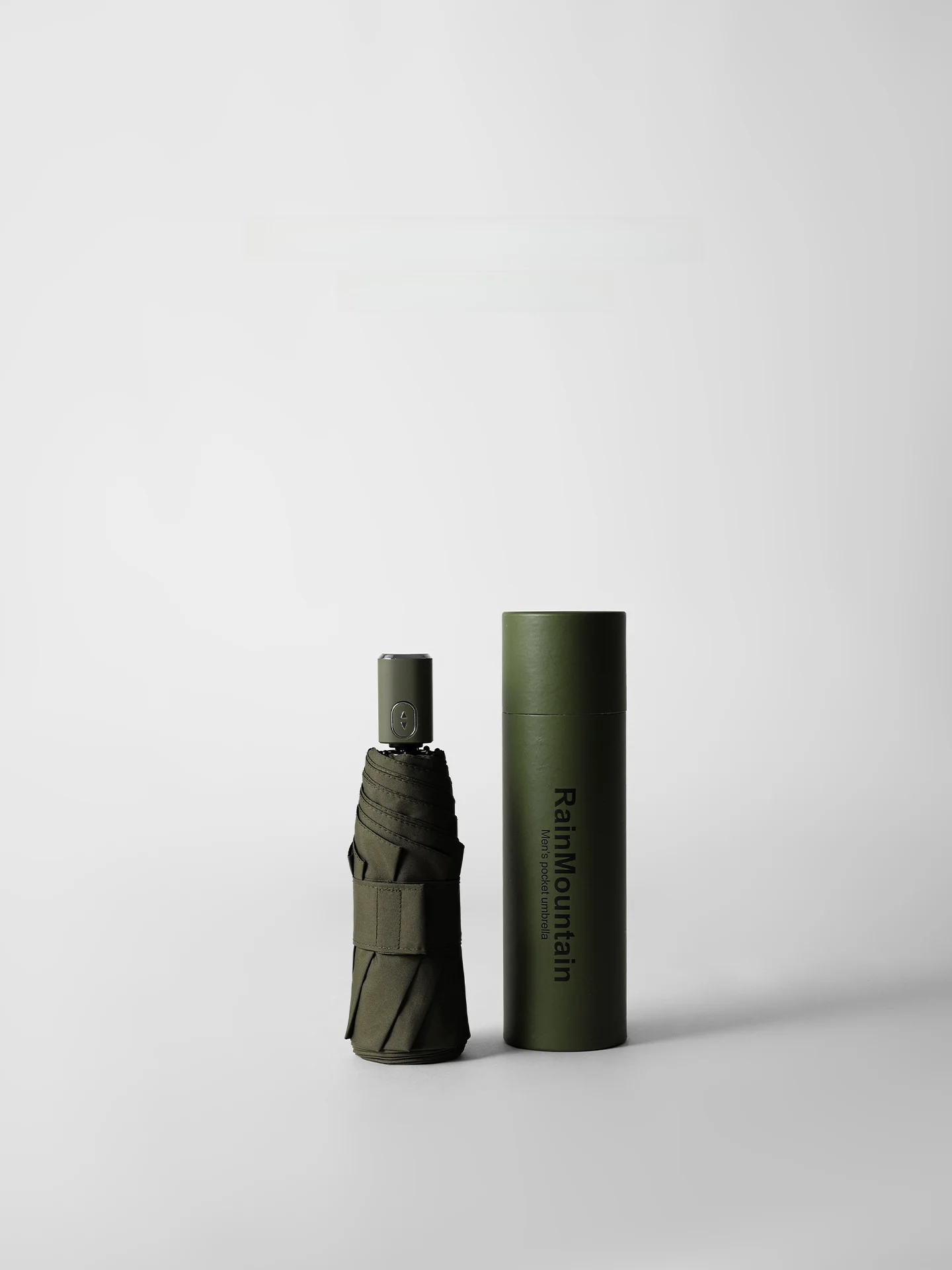 

Automatic Pocket Umbrella for Men Portable Windproof Foldable Rain Umbrella Student Use RainMountain Pure Color Iron Pole