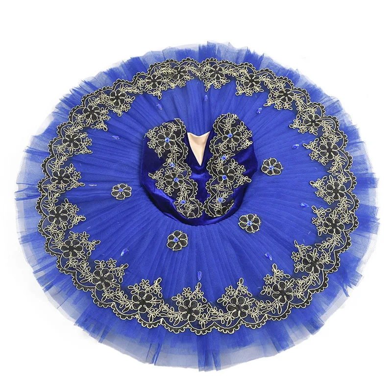 

Ballet Tutu Blue Swan Lake Pancake Tutu Ballerina Party Dance Costumes Ballet Dress Girls Women Adult Professional Skirt