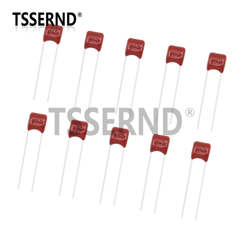 100pcs/lot 100V 10nF~470nF Metallized Polyester Film Capacitors Assortment Kit High precision and stability CBB capacitor set