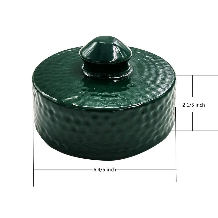 

Grill Chimney Top Vent Cap Ceramic Damper Top Egg Accessories, Replacement for Medium, Large and XLarge Big Green Egg Charcoal G
