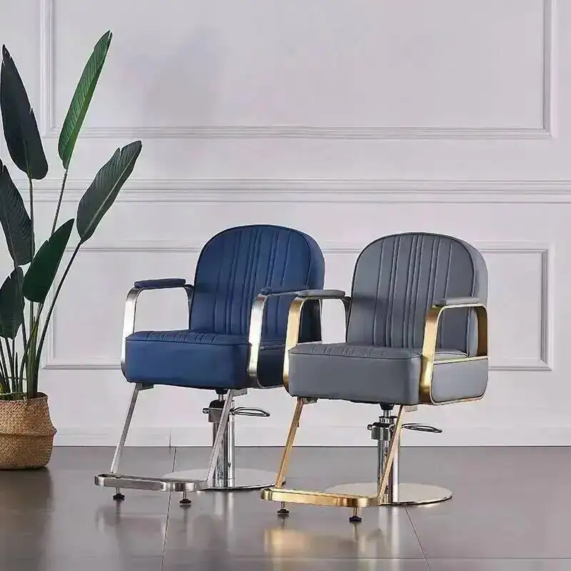 

Salon Pedicure Professional Barber Chair Swivel Rotating Barbers Armchairs Aesthetic Sillas Giratoria Barber Equipment MQ50BC