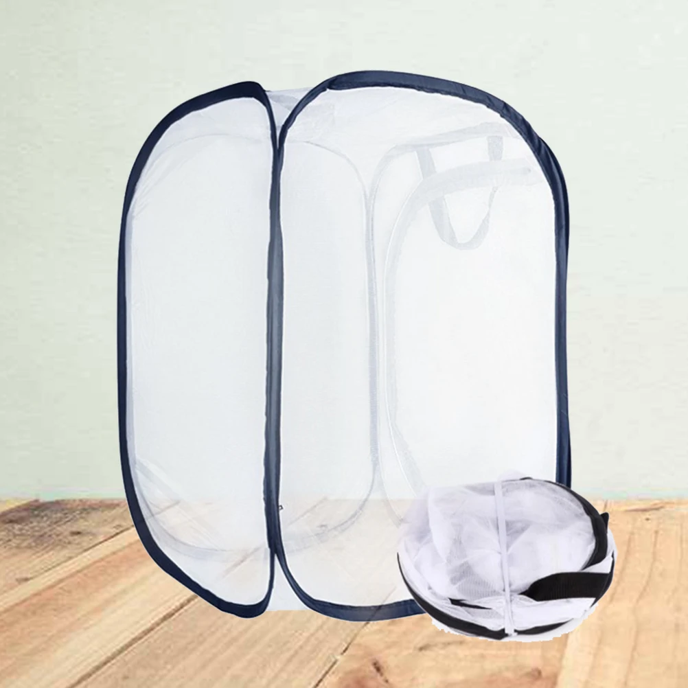 

30x30cm White Mesh Cage for Children Insect Habitat Outdoor Tool Encourages Observation Adventure Dragonfly