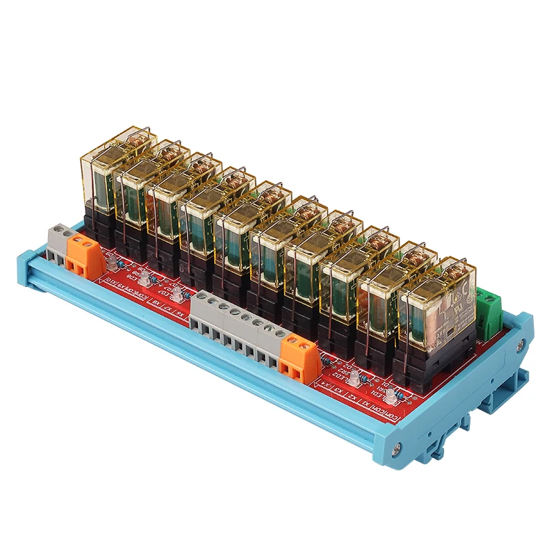 

10 Channels 1NO 1NC Relay Module 250VAC 50/60HZ 12A Electromagnetic Relays for DC Small Motor Cylinder Contactor