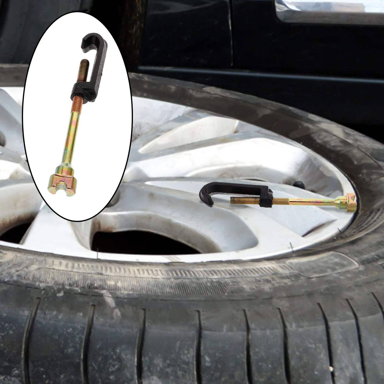 

Spare Tire Carrier Sturdy Metal Hook Easy Install Versatile Design Wide Compatibility Vehicle Accessory Spare Wheel Carrying