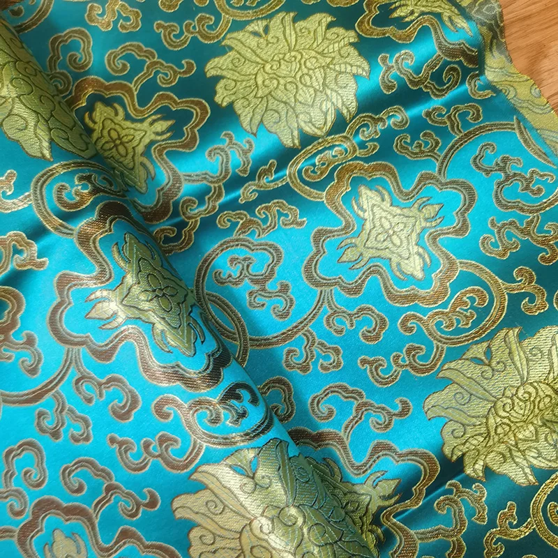 High Quality Damask Satin Brocade Jacquard Fabric Costume Upholstery Furniture Curtain Clothing Material